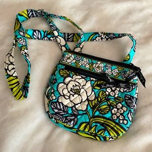 Teal and Lime Vera Bradley Crossbody Purse